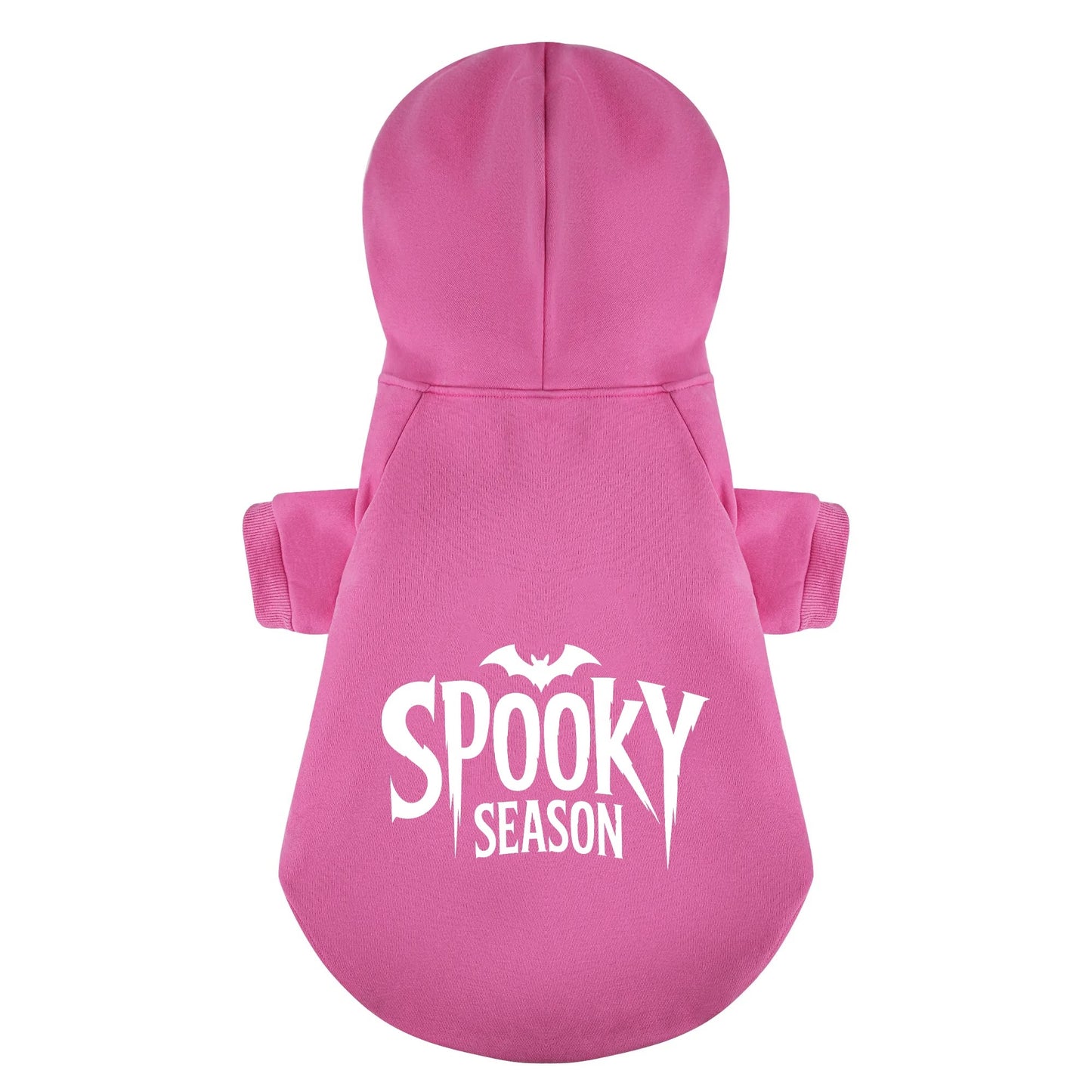 Spooky Season Halloween 100% Cotton Dog Fleece Hoodie