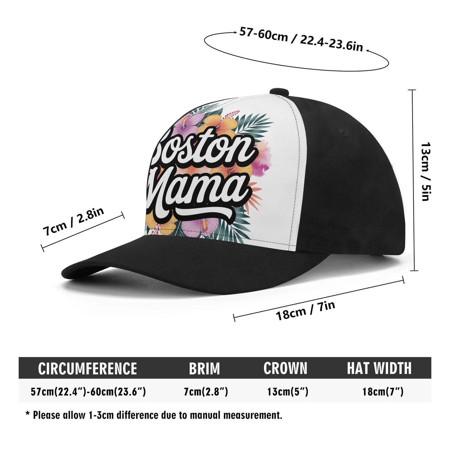 Boston Mama Tropical Baseball Cap