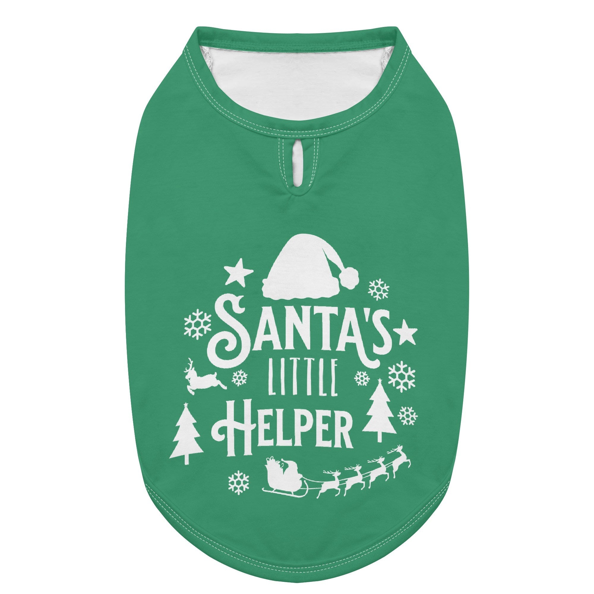 Santa's Little Helper Dog Shirt .