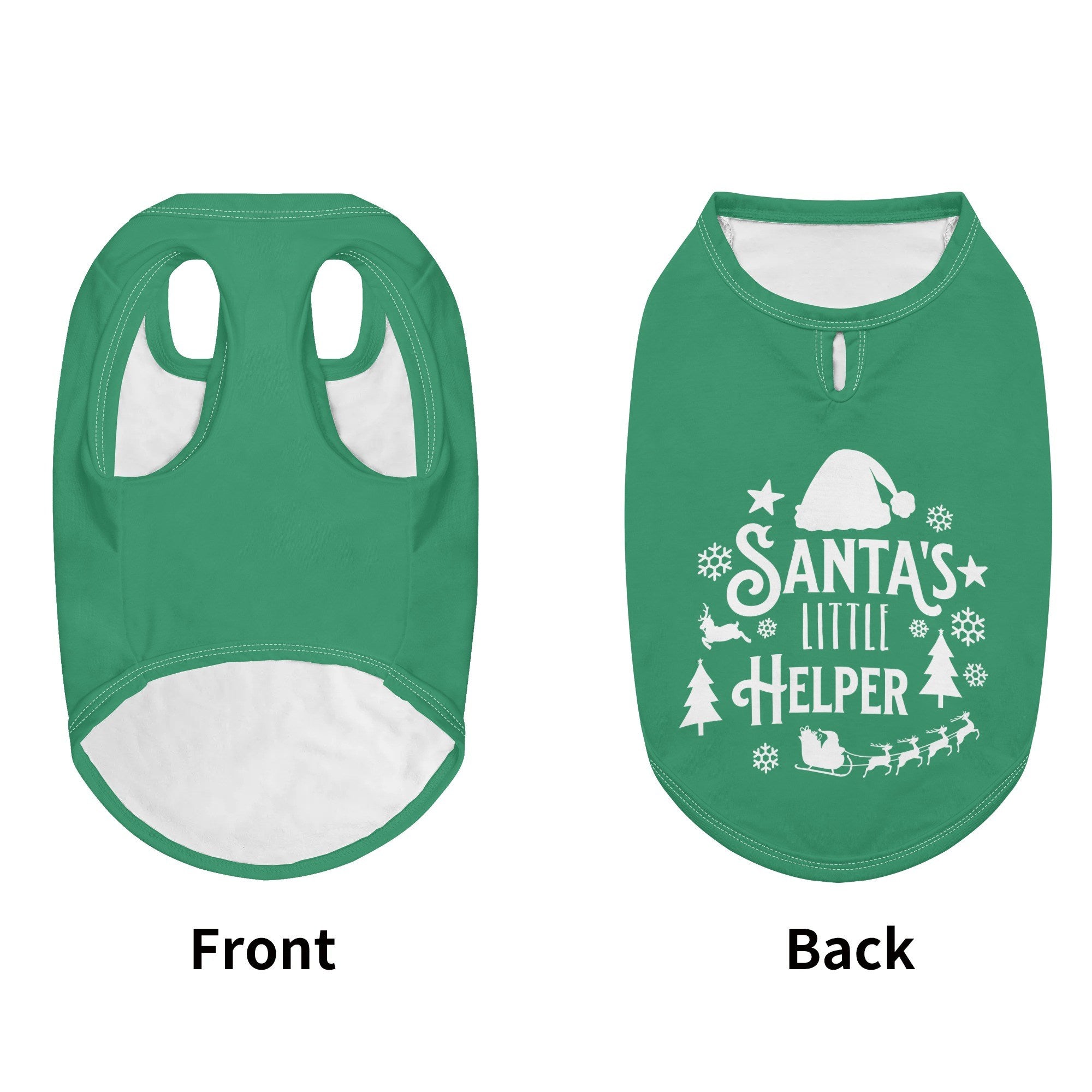 Santa's Little Helper Dog Shirt .