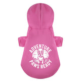 Adventure Paws Ready 100% Cotton Dog Fleece Hoodie . Pink