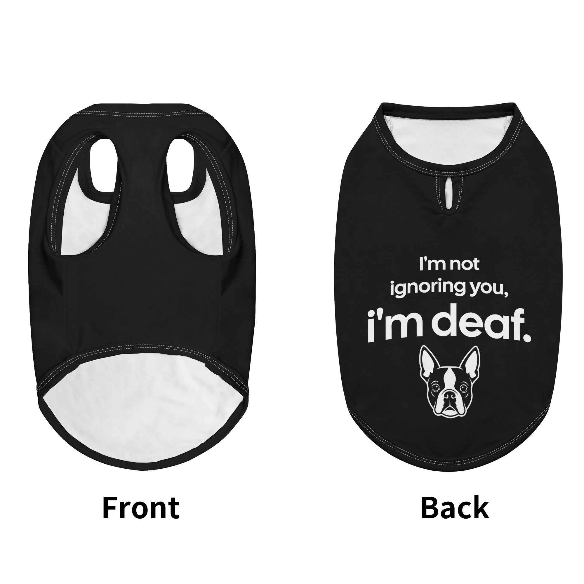 Im Not Ignoring You, Im Deaf Dog Shirt .