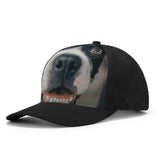 Custom Dog Photo Baseball Cap .