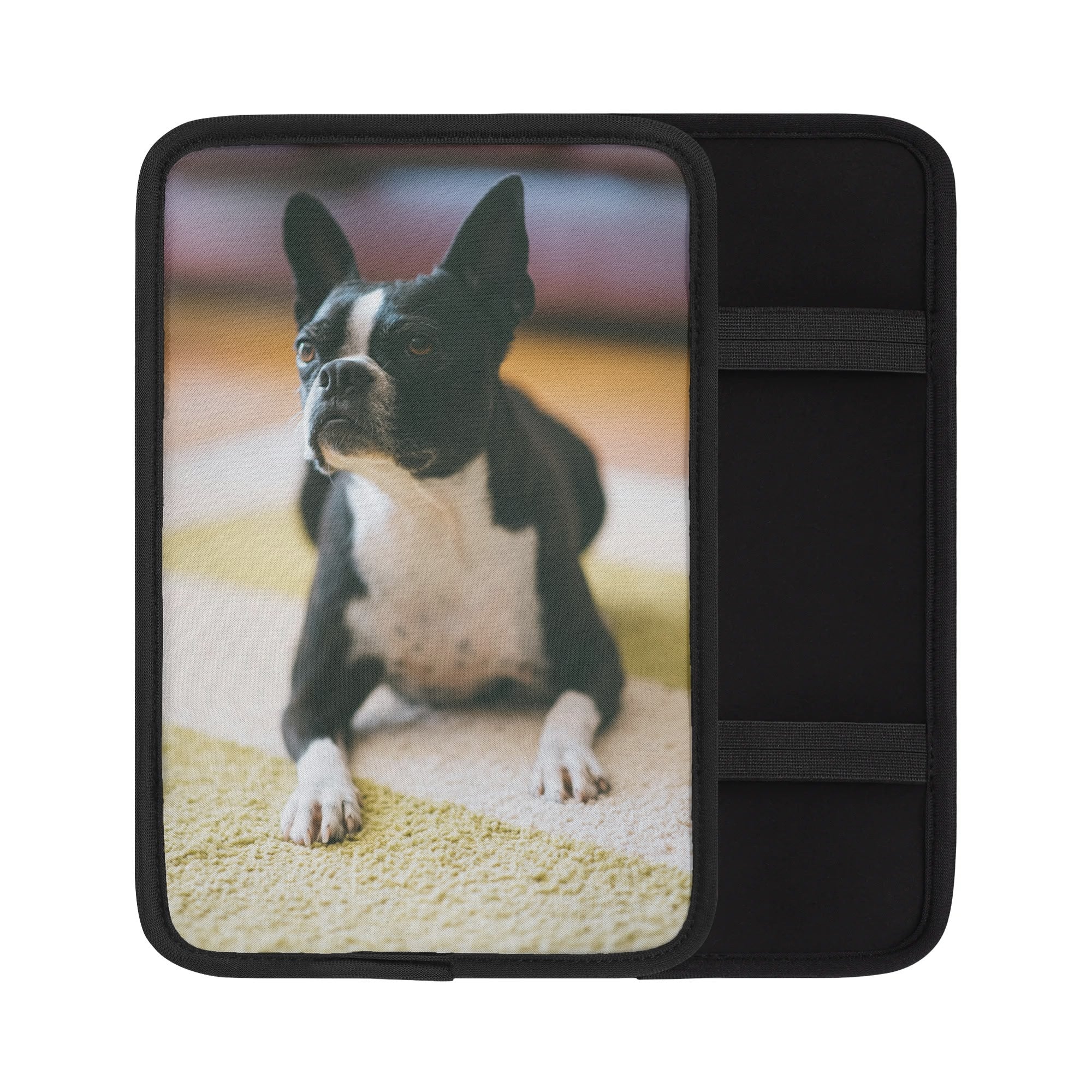 Custom Dog Photo Car Armrest Pad Cover . Default Title