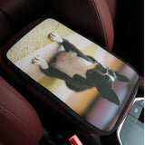 Custom Dog Photo Car Armrest Pad Cover .