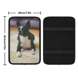 Custom Dog Photo Car Armrest Pad Cover .