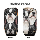 Boston Terrier Dogs Car Gear Shift Cover .
