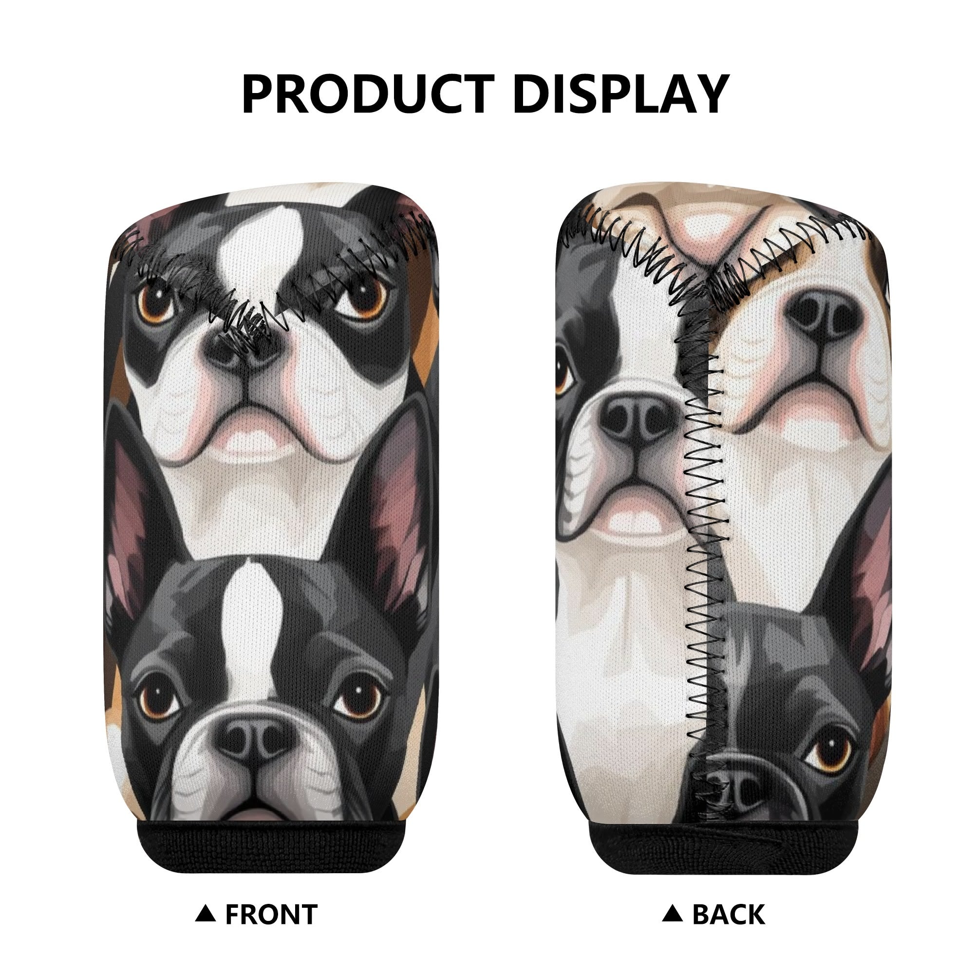 Boston Terrier Dogs Car Gear Shift Cover .