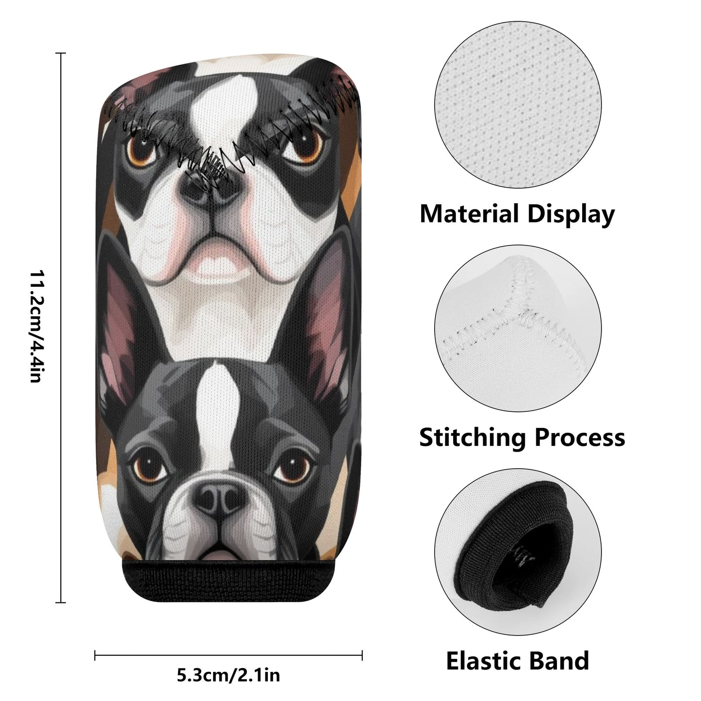Boston Terrier Dogs Car Gear Shift Cover .