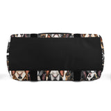 Boston Terrier Dogs Crowd Sports Gym Duffle Bags .