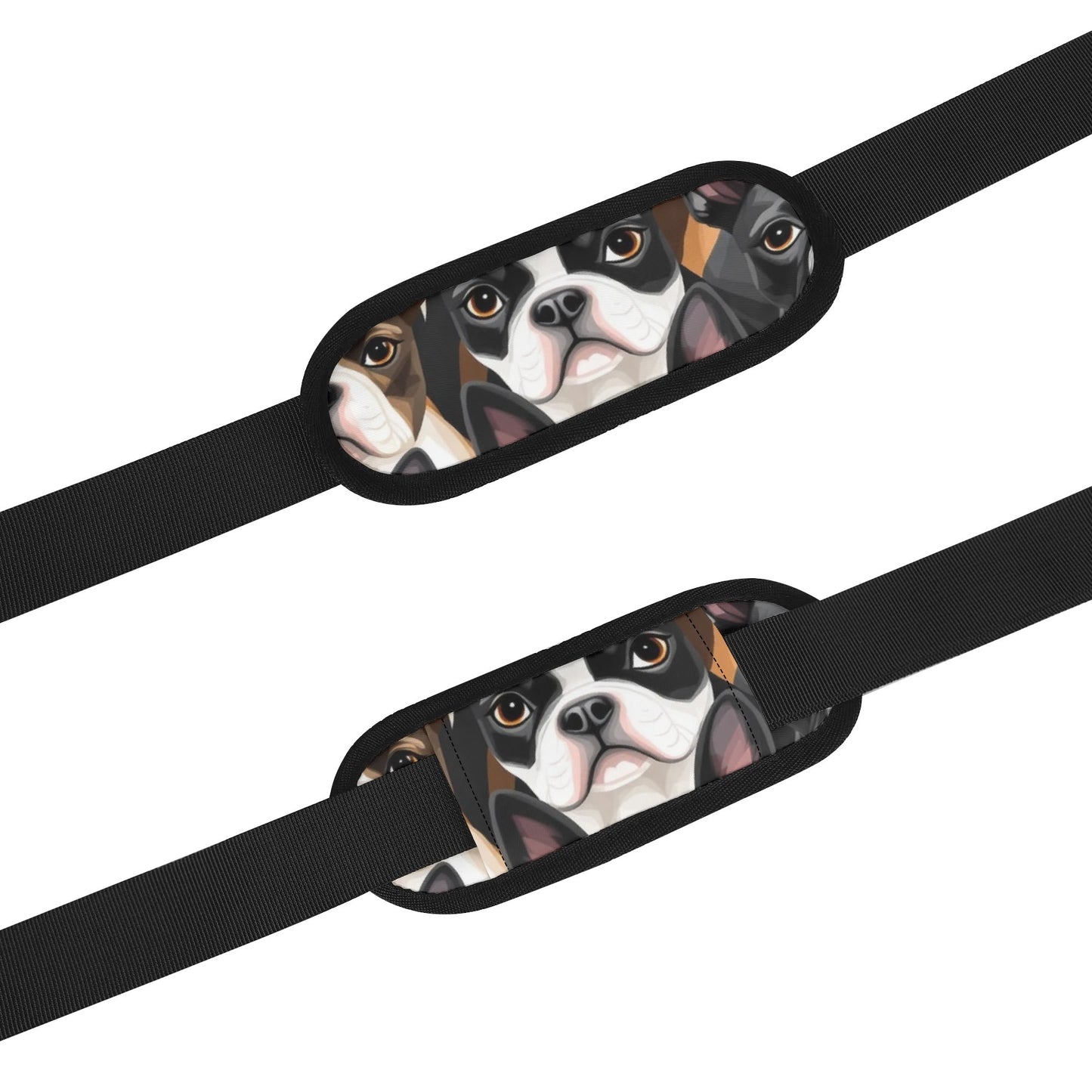 Boston Terrier Dogs Crowd Sports Gym Duffle Bags .