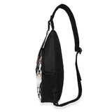 Boston Terrier Dogs Crowd Chest Crossbody Bag with Adjustable Strap .