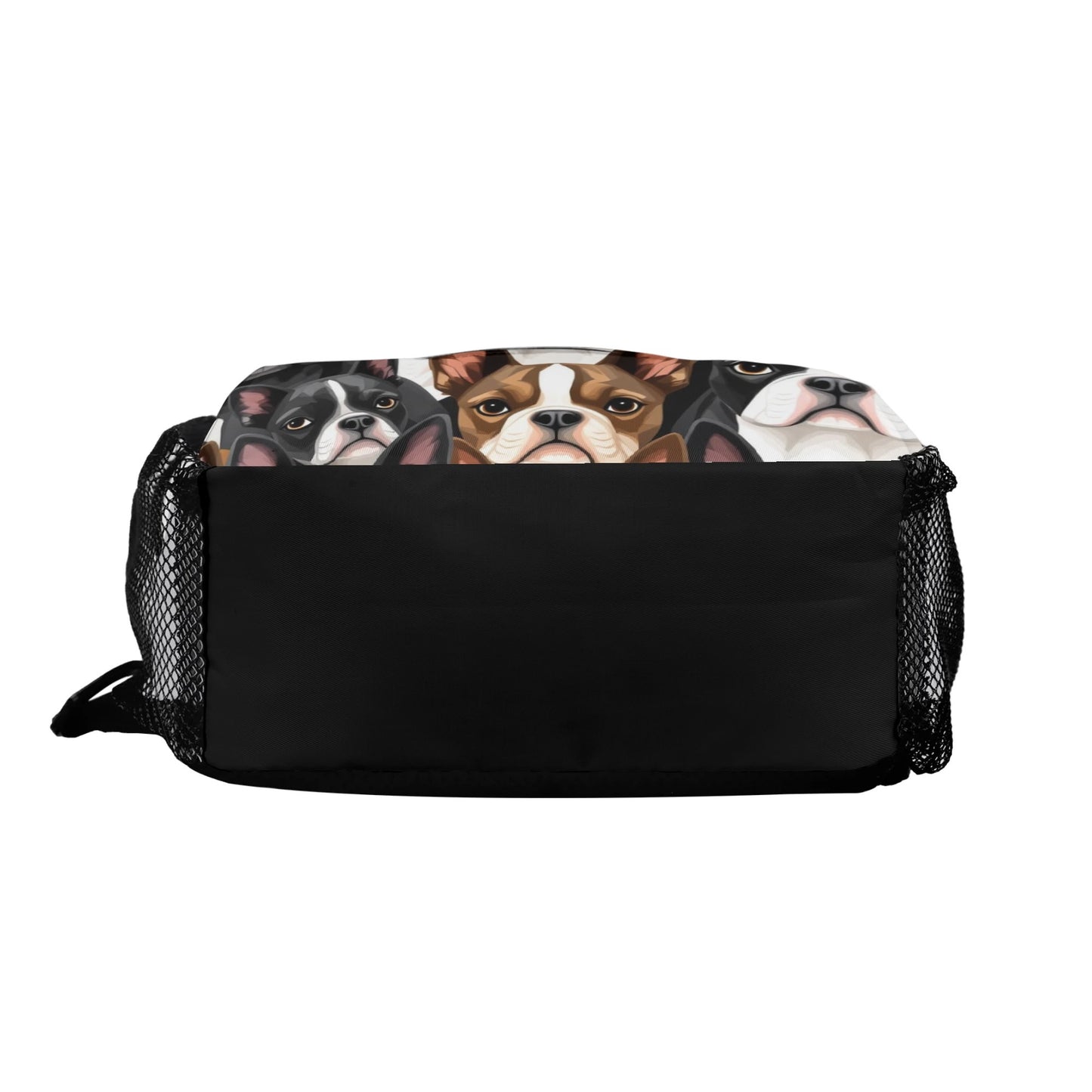 Boston Terrier Dogs Crowd Chest Crossbody Bag with Adjustable Strap .