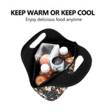 Boston Terrier Neoprene Lunch Bag – Reusable Insulated Dog Print Bag for Women & Kids .