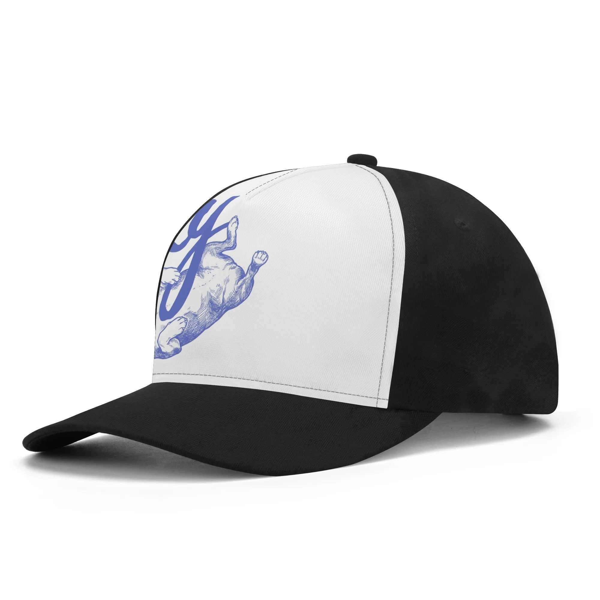 Silly Boston Terrier Dog Upside Down Baseball Cap .