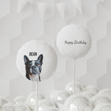 Custom Dog Birthday Balloon with Dog Photo and Name
