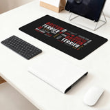 Boston Terrier Word Collage Smooth Desk Pad Gaming Mouse Pad – Dog Lover Typography Art .