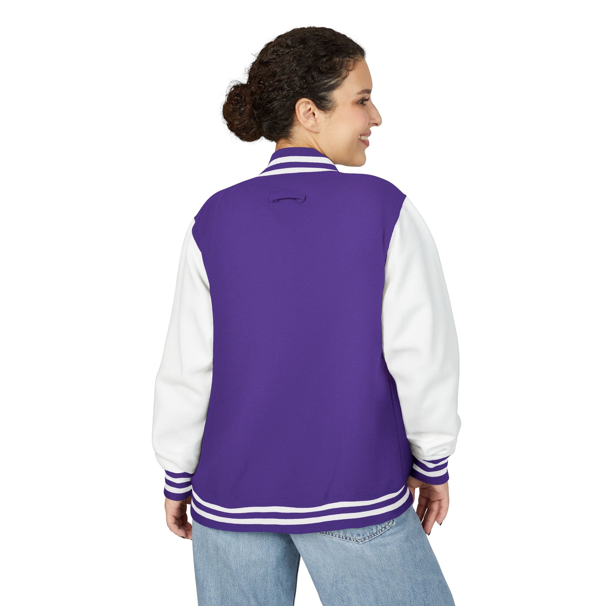 Boston Terrier Unisex Heavyweight Letterman Jacket - Stylish and Cozy