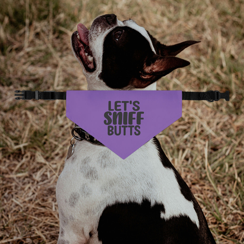Let's Sniff Butts Dog Bandana Collar
