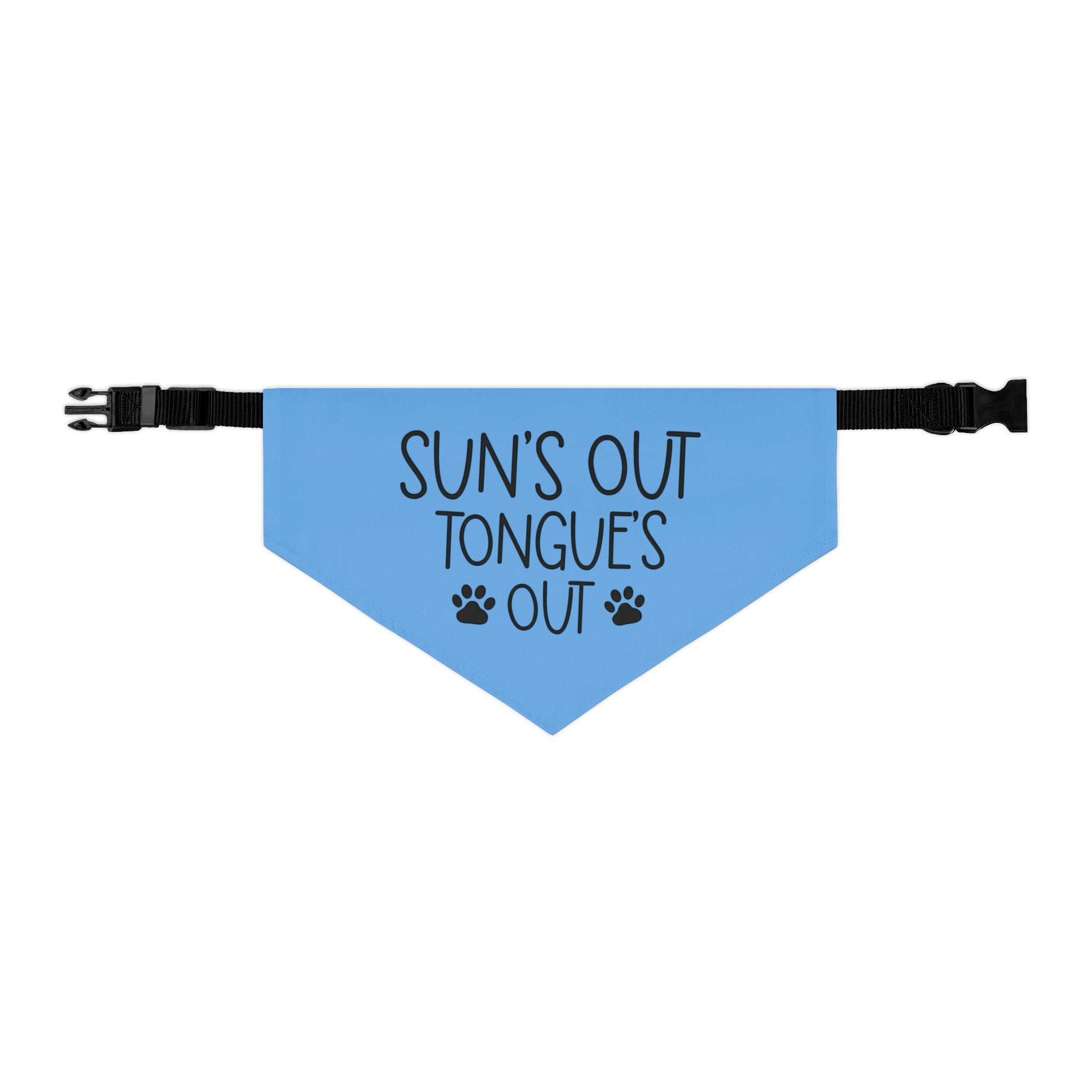 Sun's Out Tongues Out Dog Bandana Collar