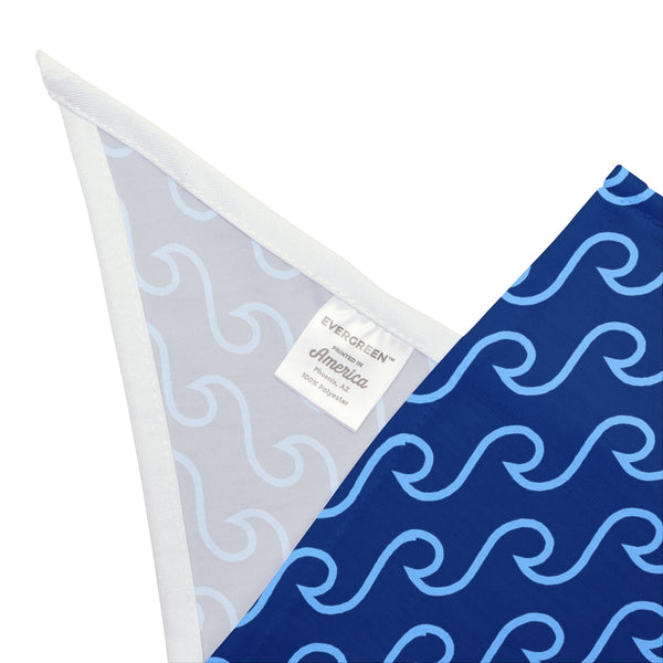 Blue Waves Dog Bandana