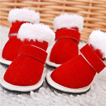 Christmas Red Dog Shoes
