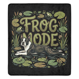 Frog Mode Boston Terrier Dog Frog Legs Ultra-Soft Micro Fleece Blanket .