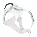Dog Harness with LED Light and GPS Tracker Holder . White