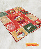 All I Want For Christmas - Personalized Dog Lover Custom Fleece Blanket