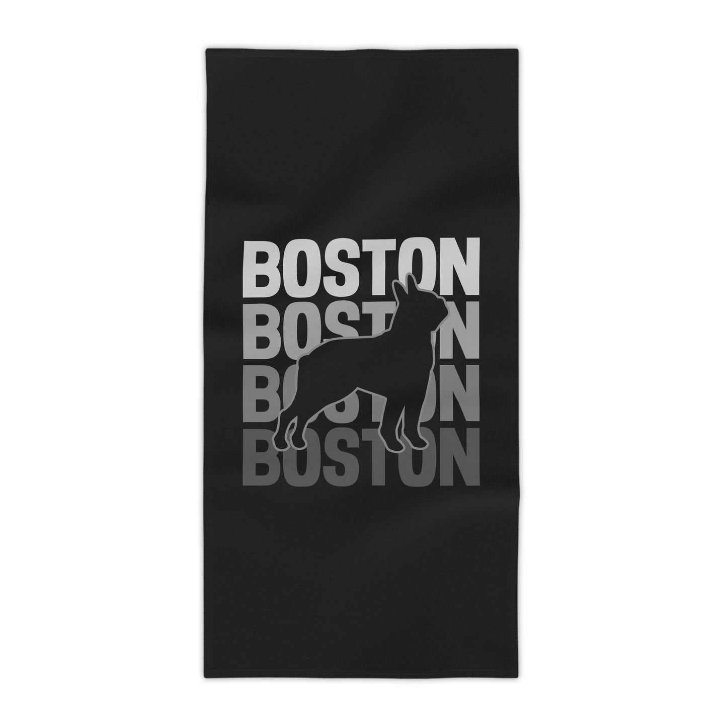 Boston Dog Lovers Beach Towel - Stylish Summer Accessory