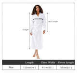 Bostie Faces Womens Long Bathrobe