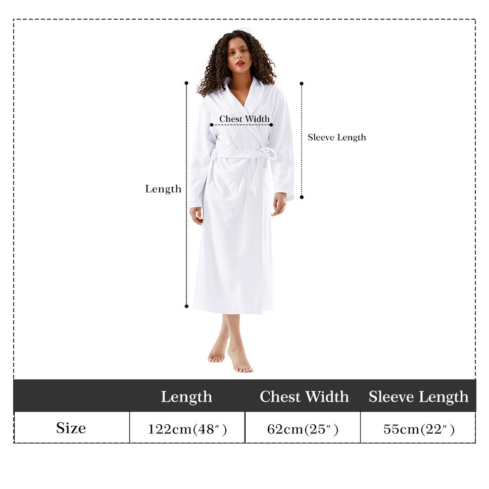 Bostie Faces Womens Long Bathrobe