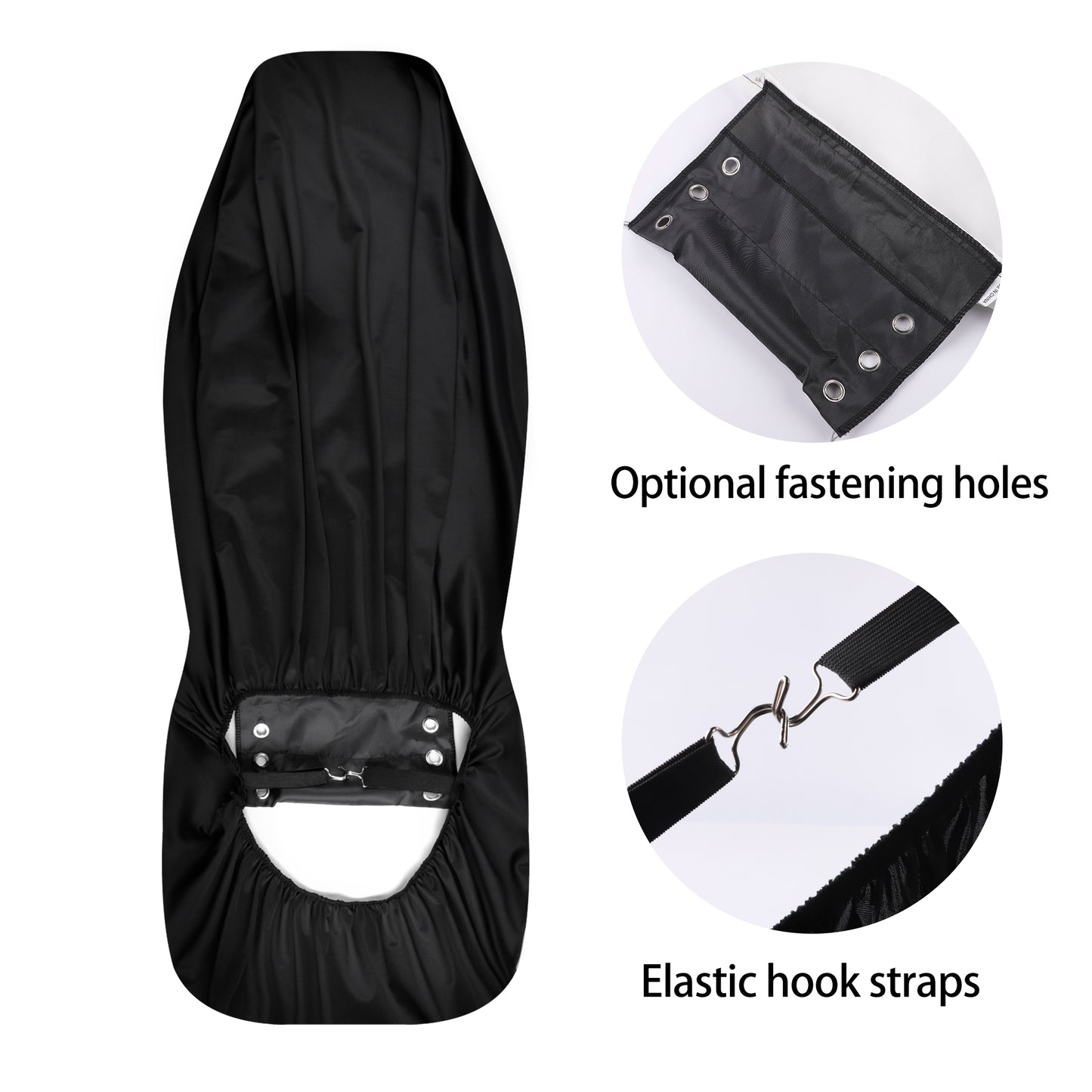Line Drawn Boston Terrier Dog Black Front Car Seat Covers (Set of 2)