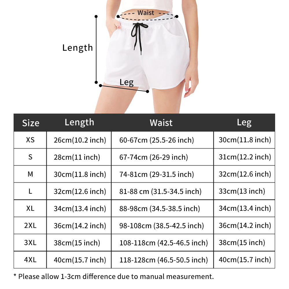 Bostie Faces Womens Casual Beach Shorts