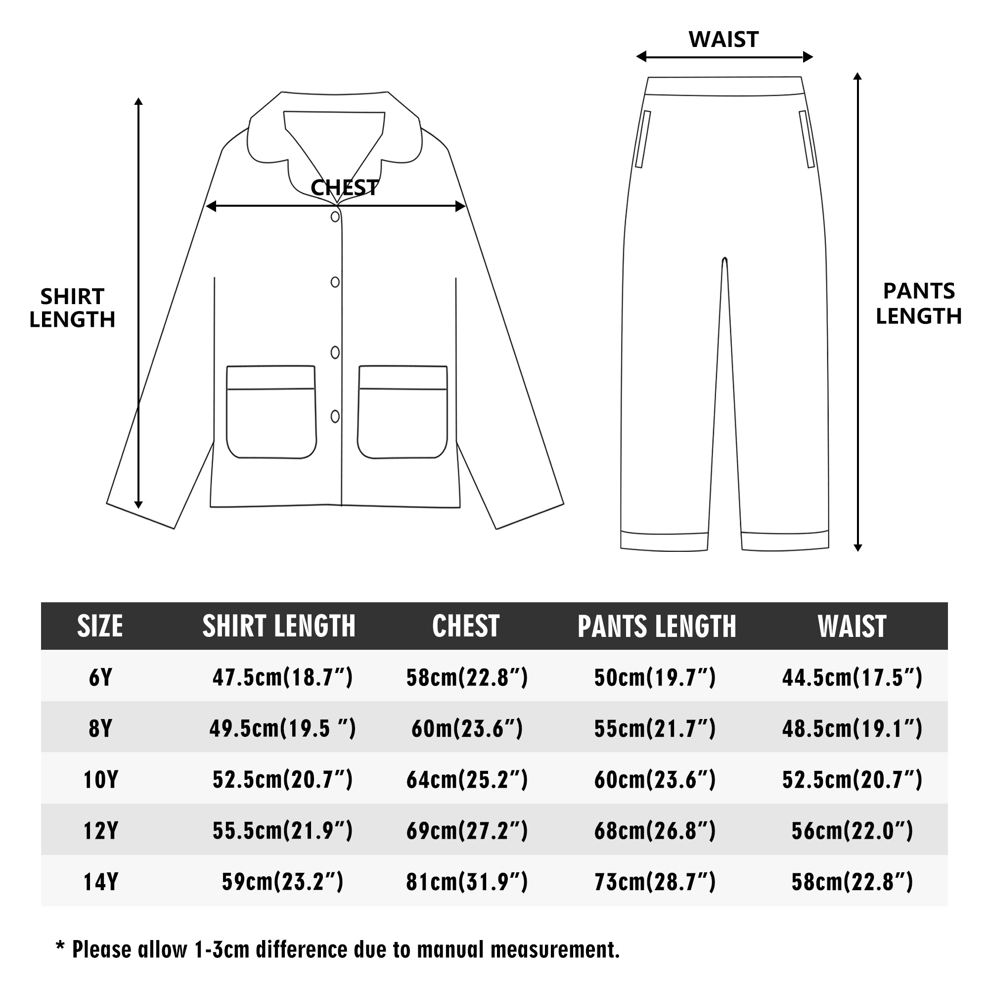 Custom Dog Portrait Childrens Long Sleeve Nightwear Pajama Set Using Dog Photo and Name