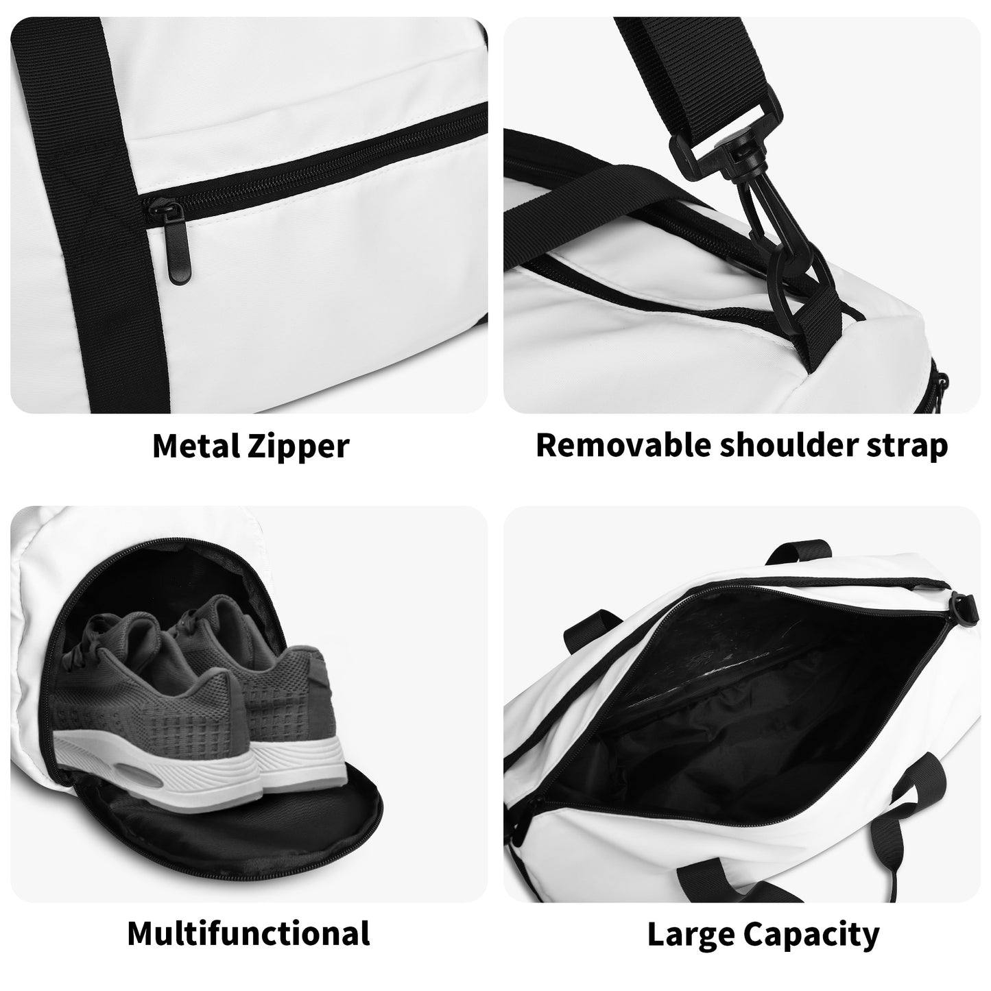 Personalized Sports Luggage Bag Gym Bag Duffle Bag - Big Ears With Boston Terrier Name
