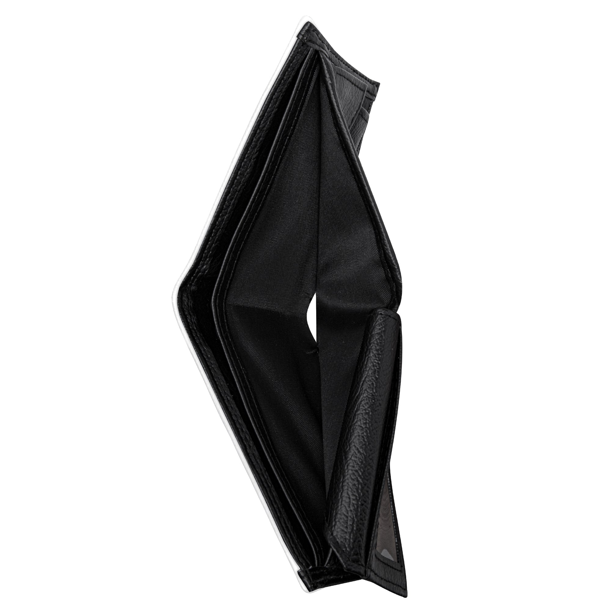 Boston Terrier World Mens Minimalist Top-Grain Leather Wallet