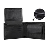 Bostie Face Mens Minimalist PU Leather Wallet