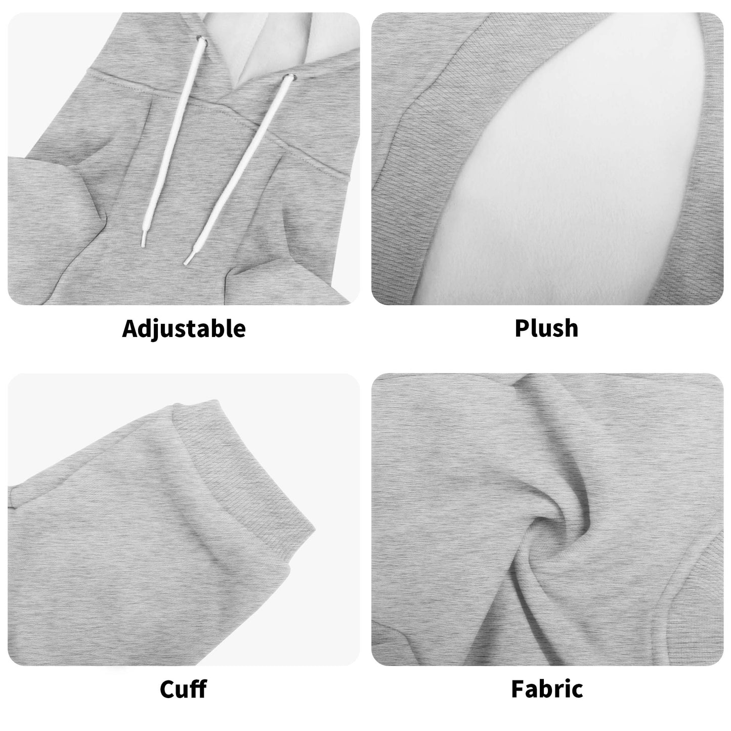 Custom Vintage Photos 100% Cotton Dog Fleece Hoodie