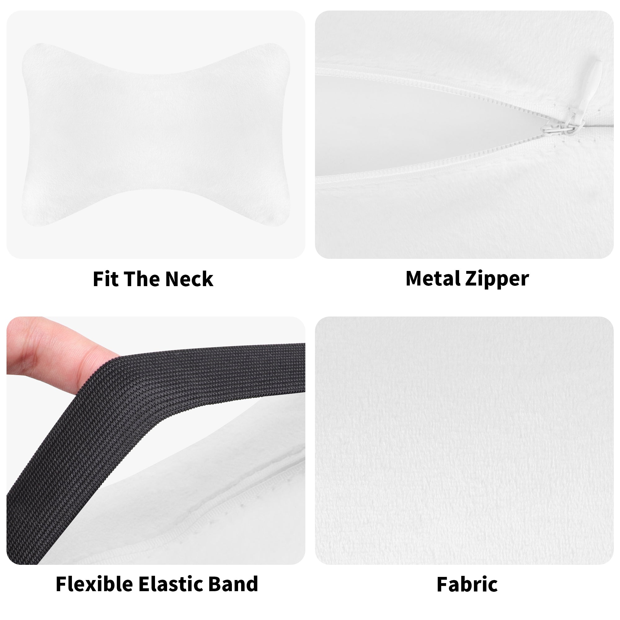 Boston Terrier Dogs Soft Car Headrest Pillow .