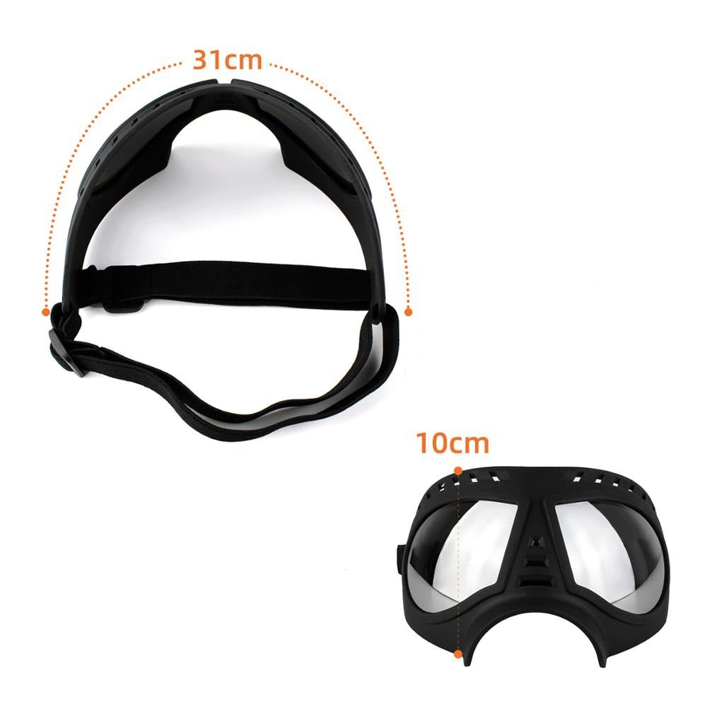 Dog Goggles Waterproof Snow-Proof Soft Frame Comfortable