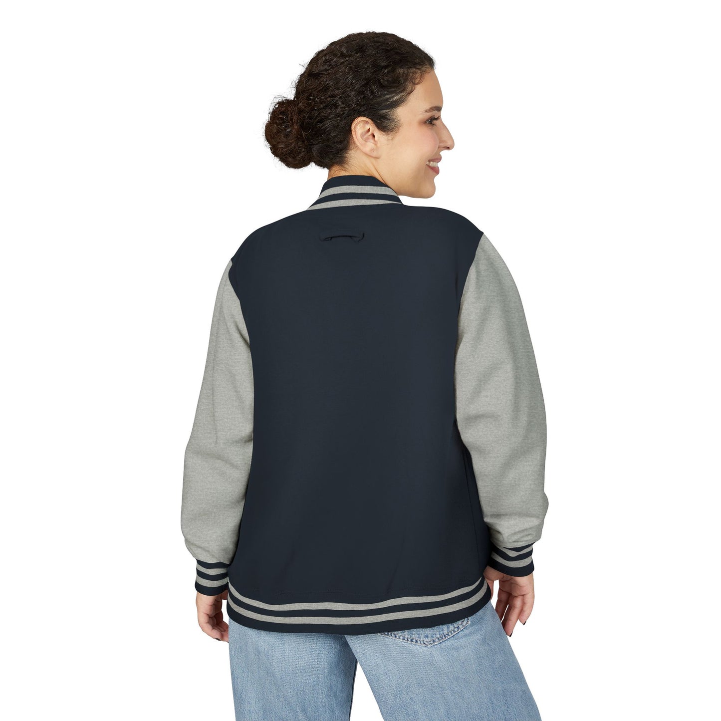 Boston Terrier Unisex Heavyweight Letterman Jacket - Stylish and Cozy