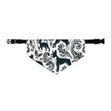 Paisley Boston Terrier Dog Bandana Collar