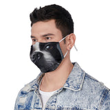 Boston Terrier Face Mask with Adjustable Ear Loops