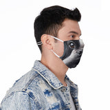 Boston Terrier Face Mask with Adjustable Ear Loops