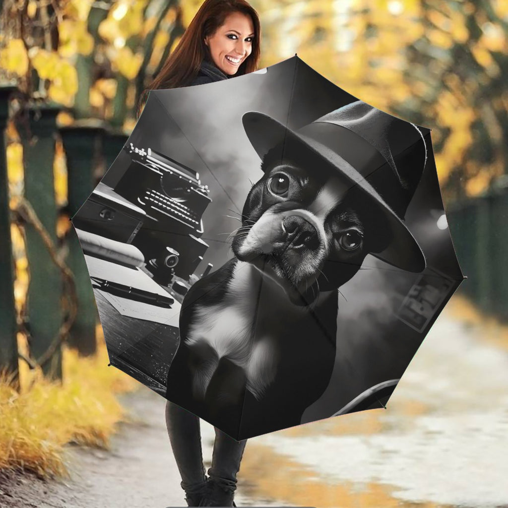 Film Noir - Umbrella For Boston Terrier Lovers