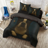 Midnight Stars Boston Terrier Four-Piece Bedding Set
