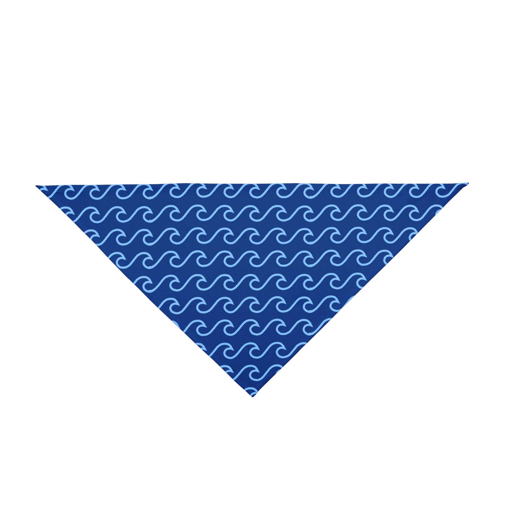 Blue Waves Dog Bandana