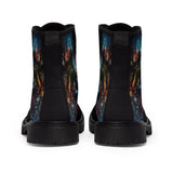 Boston Terrier Art - Women's Martin Canvas Boots
