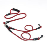 Multi-Dog Leash – Walk 1, 2, or 3 Dogs Without Tangling . Red 2 Dogs